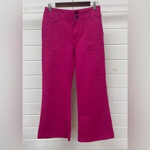 FATE Fuschia flare leg crop pants Women's Medium